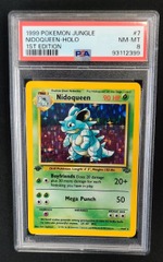 PSA 8 Nidoqueen 7/64 1st Edition Jungle Pokemon Graded Card